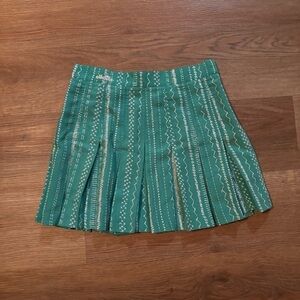 Please Green Pleated Skirt - Size 4